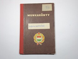Munkakönyv 1970-es évek