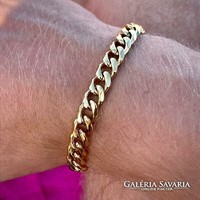 PANCHER FAZONÚ AZ ÖRÖK DIVAT, FÉRFI 18 KARÁTOS ARANYOZOTT KARKÖTŐ.