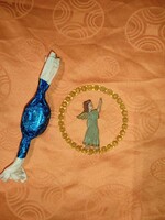 Karácsonyfadísz - Műanyag angyalka karikában