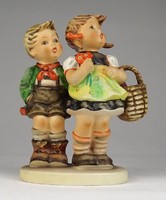 1R656 Hummel porcelán fiú lány páros 13.5 cm