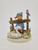 Hummel figura 344 TMK7 11.5cm kislány hattyúkkal