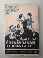 DR. CSABA MARGIT  -  AMIT AZ ÉDESANYÁNAK TUDNIA KELL