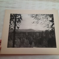 Kasírozott fénykép Szász-Svájc tájairól : Der Große Winterberg     kb.1965.