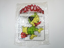 Retro Popcorn pattogatott kukorica nylon nejlon tasak zacskó - 1990-es évekből