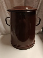 Hatalmas Budafoki zománc zsíros bödön - 20 L, 40 cm