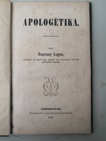ZSARNAY LAJOS - APOLOGÉTIKA - SÁROSPATAK 1858