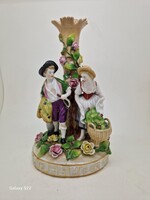 Antique German Schierholz Thuringian Couple Figurine 23cm