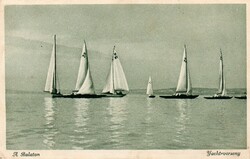 Ba - 551 Akinek a Balaton a szép Emlék:  Yachtverseny  (Monostory fotó)
