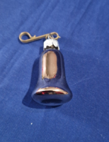 RÉGI ÜVEG KARÁCSONYFADÍSZ  - CSENGŐ!