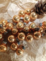 Icur - picur karácsonyi gömböcskék - foncsorozott, antik jelleggel