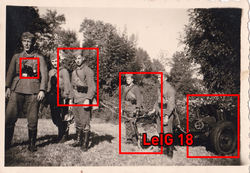 091N VONTATÁS ÁGYÚ 7,5cm LeIG 18 WEHRMACHT KATONÁK NEMET BIRODALOM