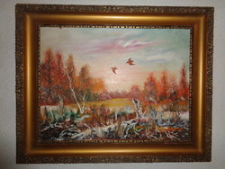 Tájkép olaj  - vászon  , Götz szignó