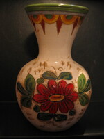 Olasz kerámia váza vésett virágos mintával Star Design