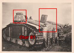 072N HARCKOCSI TANK CHAR B1 FRANCIAORSZÁG WEHRMACHT 1940 NEMET BIRODALOM
