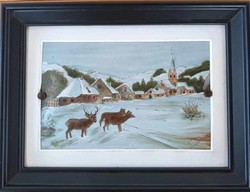 Francia jelzett - limoges tűzzománc kép