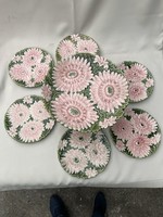 Schütz Cilli tortás készlet, ritka dekoros, hibátlan!