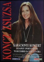 Koncz Zsuzsa plakát 1995. "Karácsonyi koncert" 30x21 cm