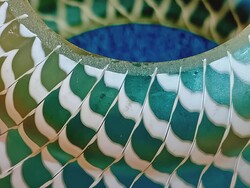 Üveg lámpabúra régi felső nyílás 44mm alsó 89mm átmérő 13cm magas 11cm