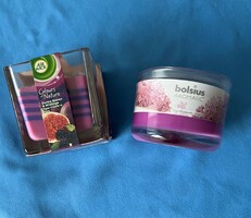 2 db illat gyertya üveg tégelyben