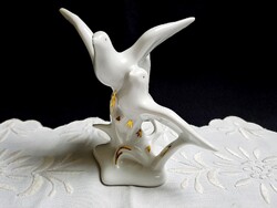 Porcelán galambok, galambpár, méretek a képeken