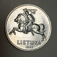 Litvánia 2 Cent 1991 (972)