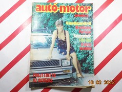 Régi retro újság - Autó-Motor - 1986. szeptember 18. - Születésnapra ajándék.