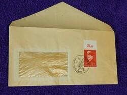 Ablakos boríték bélyeggel,alkalmi bélyegzéssel 1941-ből