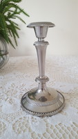 Ezüstözött,angol stílusú gyertyatartó