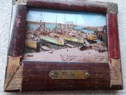 WW1,Pola 1900, hadihájo kikötobán 12x10 cm