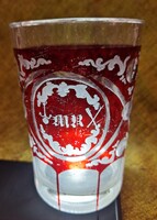 Antik bieder emlékpohár MR monogrammal
