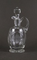 1T449 Old Cut Crystal Oil and Vinegar Glass with Cork, 15.5 cm
