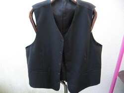 Fekete gyapjú mellény , Canda  C& A Woolmark M