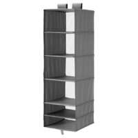 Ikea SKUBB 6 rekeszes tároló, fekete, 35x45x125 cm