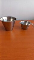 Rozsdamentes acél mérőpoharak Stainless Steel jelzéssel