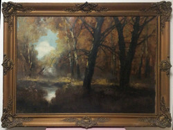 Kézdy Kovács László: Erdei táj (100x76 cm)