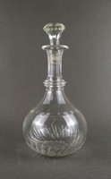 1T718 Old Cut Fused Glass Serving and Offering Bottle, 25.4 cm