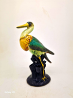 Nagyon Ritka Angol Royal Staffordshire madár gém heron 18cm