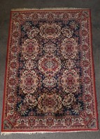 1T007 Régi nagyméretű kézi szövésű molyálló gyapjú szőnyeg közép szőnyeg 253 x 345 cm