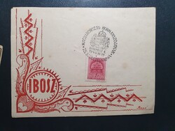 Horthy Miklós 75.szuletesnap emléklap