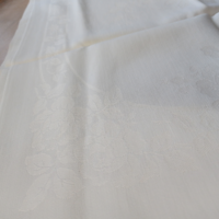 Antik, fehér, damaszt konyharuha, törlő, 104 x 50 cm