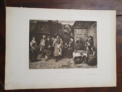 1898-as évekből, Munkácsy Mihály nyomat,  Éjjeli csavargók
