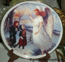 ANGYAL gyermekekkel - porcelán tányér karácsonyi KÍNÁLÓ -  Art&Decoration