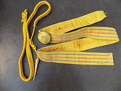 R.P.R Román Népköztársaság tiszti öv és dísz zsinór,aiguillettessel 1947- től