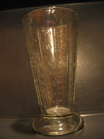 Retro üveg mérőpohár német felirattal