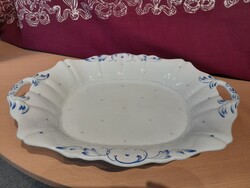 Biedermeier tál  1800 as évek  43 cm hosszú Portheim& Sons Chodau jelzéssel