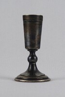 1T511 Antik bécsi Paul Tauer's Söhne ezüstözött osztrák ibolyaváza 7.4 cm