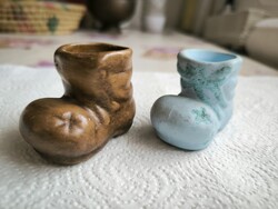 Retro  kis kerámia csizma, cipő 2 db eladó!