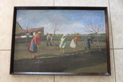 Tiszavölgyi János -Munkások a TSZCS Ben -Szocreál