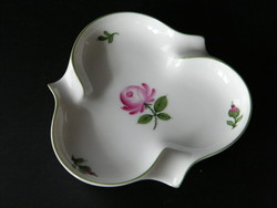 Augarten bécsi rózsás porcelán hamuzó, hamutartó tál