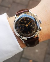 Tissot vintage chronograph Lemania 15 TL, szervizelve, garanciával, Tiktakwatch szervizkártyával